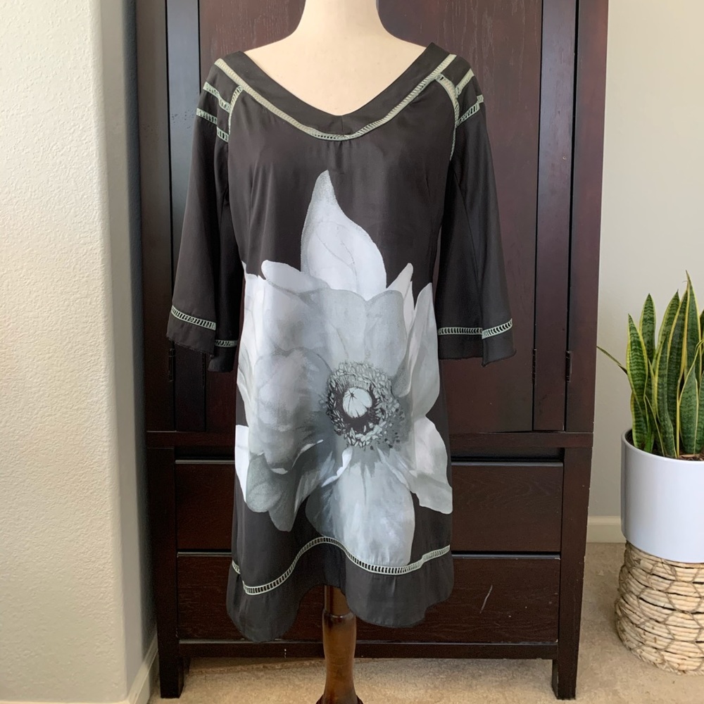 52 Black tunic dress size Medium